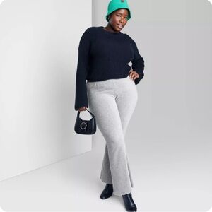 NWT Ribbed Velour Flare Pants 2X